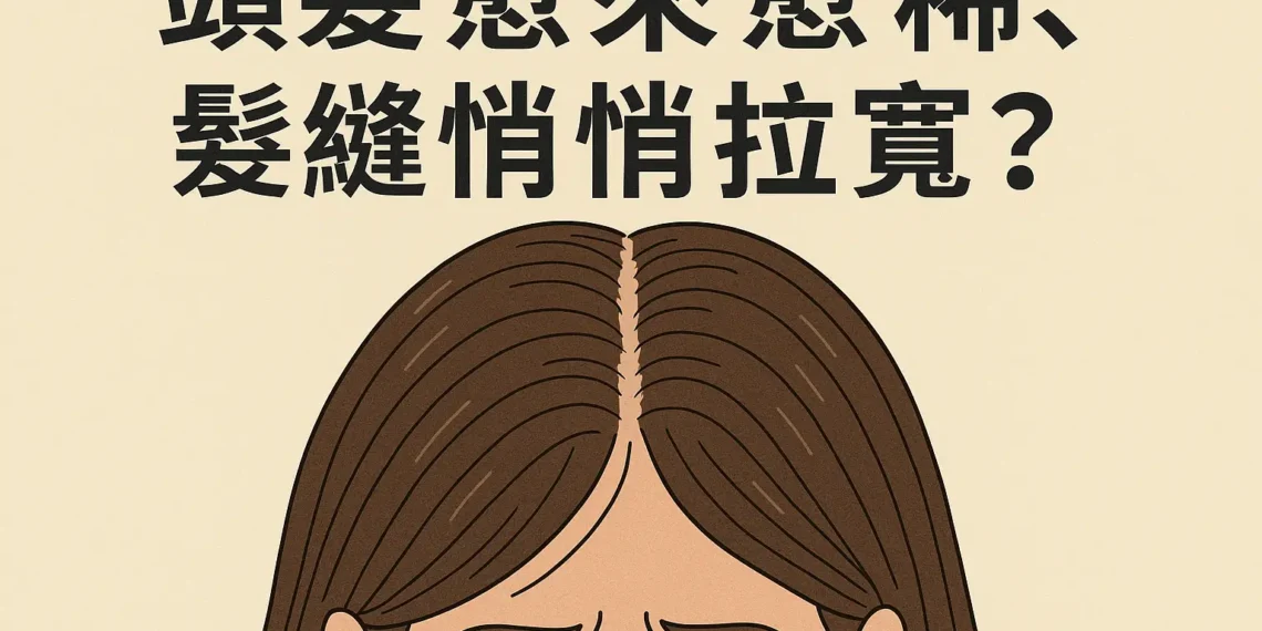 頭髮愈來愈稀、髮縫悄悄拉寬？