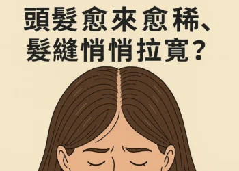 頭髮愈來愈稀、髮縫悄悄拉寬？