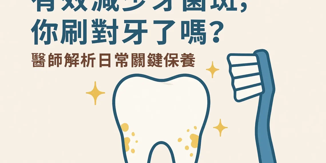有效減少牙菌斑，你刷對牙了嗎？醫師解析日常關鍵保養