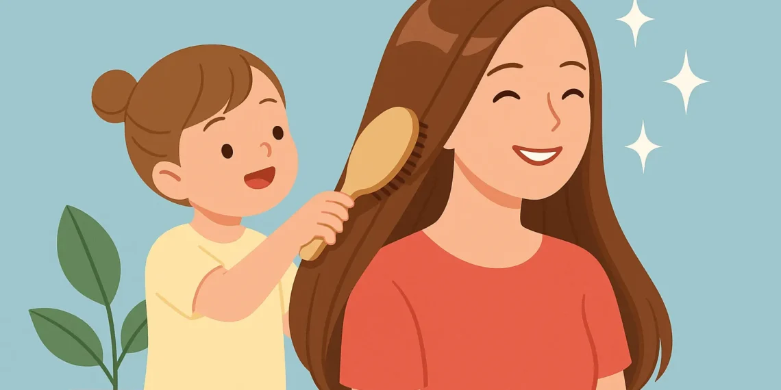 「媽媽的頭髮怎麼變得這麼柔順？」