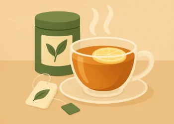 「我不再喝咖啡了，改泡這個茶。」